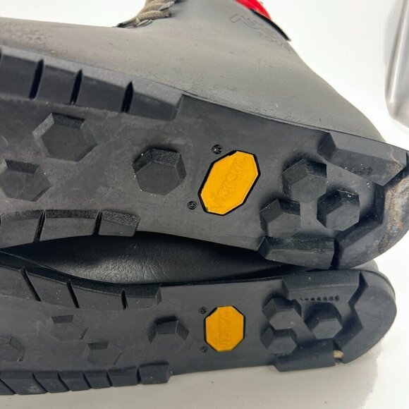 Asolo Tour Snowpine Women Size 9 Black Red Ski Lace Up Vibram Sole Asoflex Boot - Picture 12 of 16